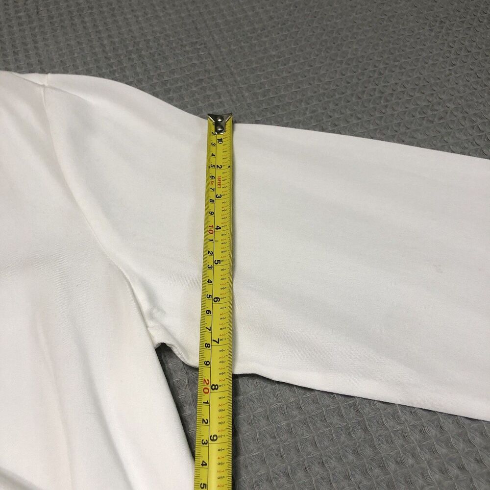Bryn Walker Button Down Tunic Womens Small White Lyocell Coastal Lagenlook USA - Picture 15 of 15